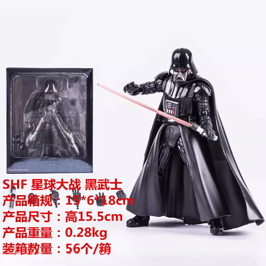 Animación especial mano fuerza despertar Darth Samurai negro modelo de muñeca móvil mayorista