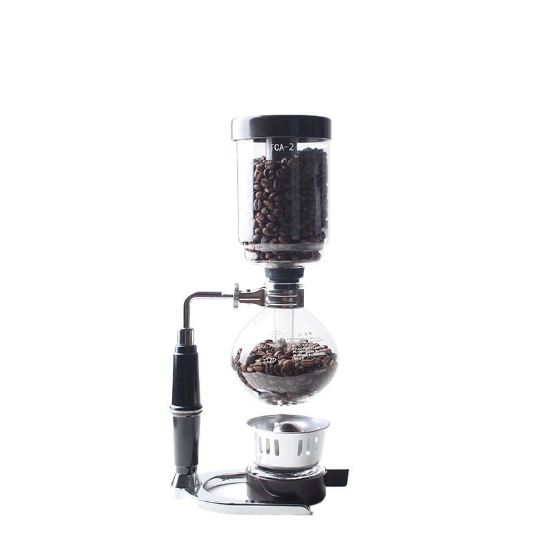 #Hand grinding Hario siphon coffee maker machine boiling high temperature resistant glass moka pot filter hand-written set