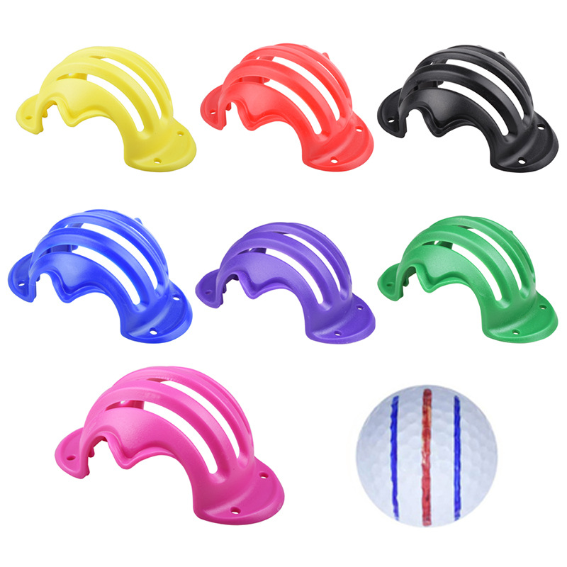 Máquina de trazado de golf Clip de dibujo Máquina de trazado de bolas Martulador Herramienta de trazado multifuncional de golf de tres líneas
