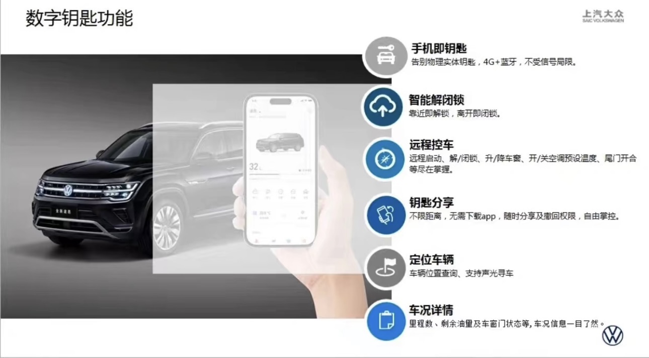 Suitable for Volkswagen Original Digital Key Remote Mobile Phone Bluetooth Passat Touran Lavida Lamando Viloran Tuyue