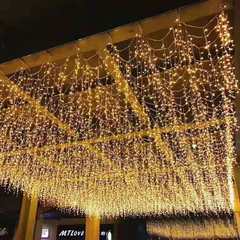 Led防水滝灯祝日灯フラッシュ灯氷条灯カーテン灯屋外満天星灯