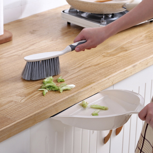 Small broom set for home desktop handheld small cleaning plastic garbage shovel small dustpan lazy small broom