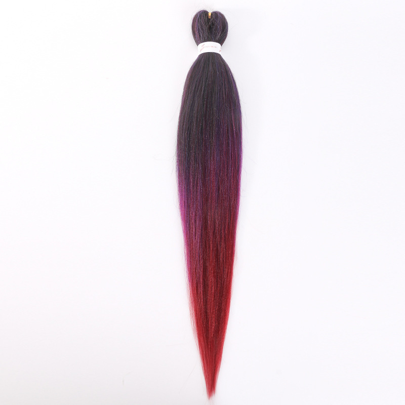 Trenzas grandes Ez, paquete de dos, flequillo exótico y moderno, cabello rizado de estilo exótico, peluca con flequillo completo