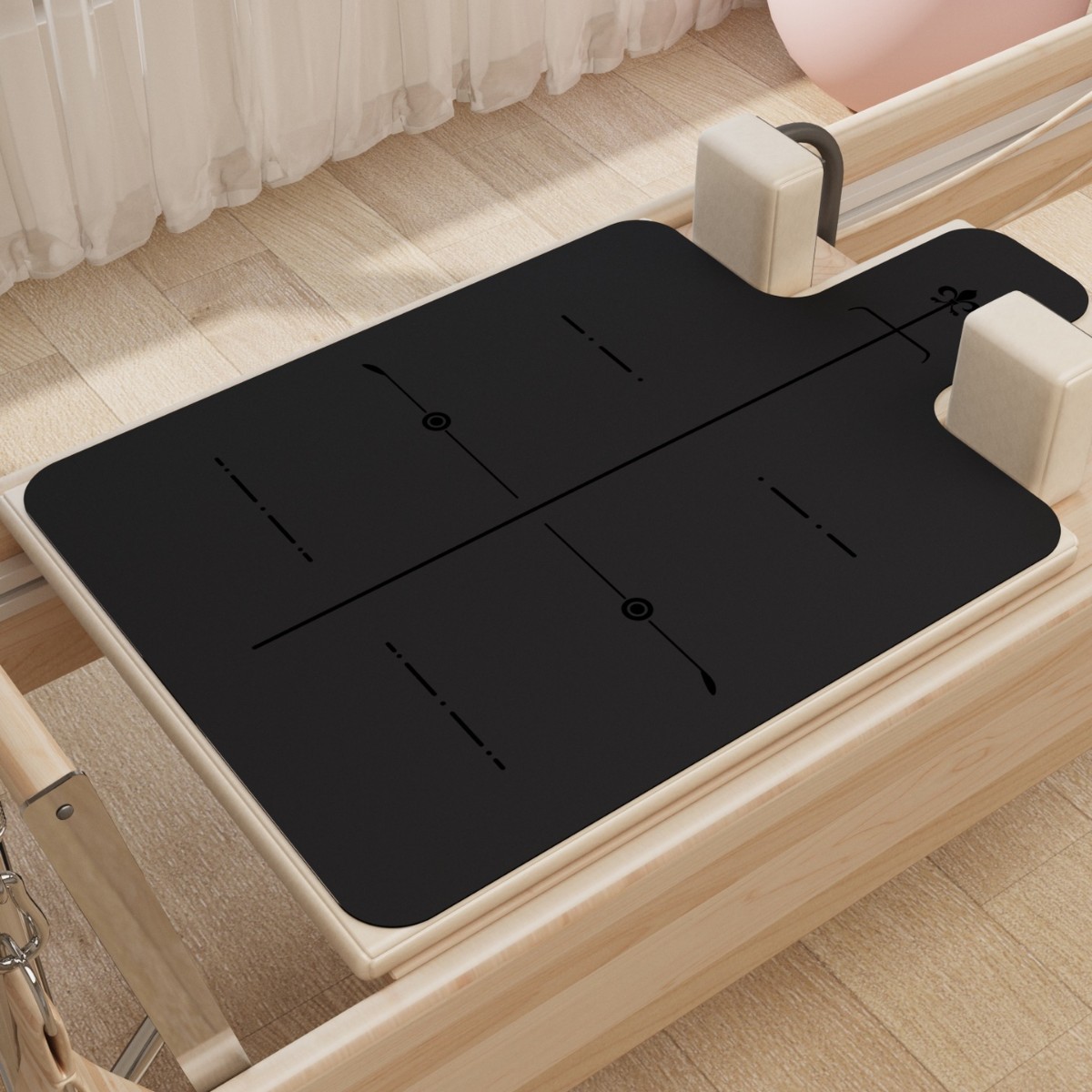 Tapete Antideslizante para Cama de Pilates de PU y Caucho Absorbente de Sudor para Yoga