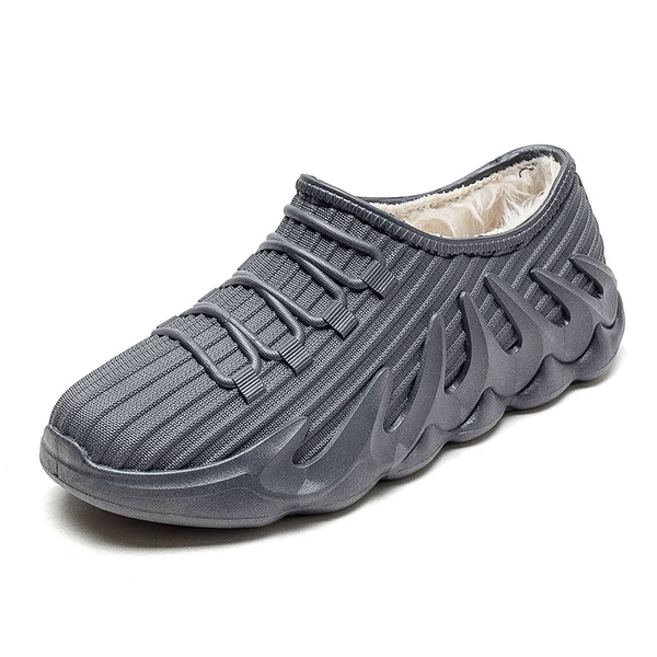 Gray fixed velvet A915