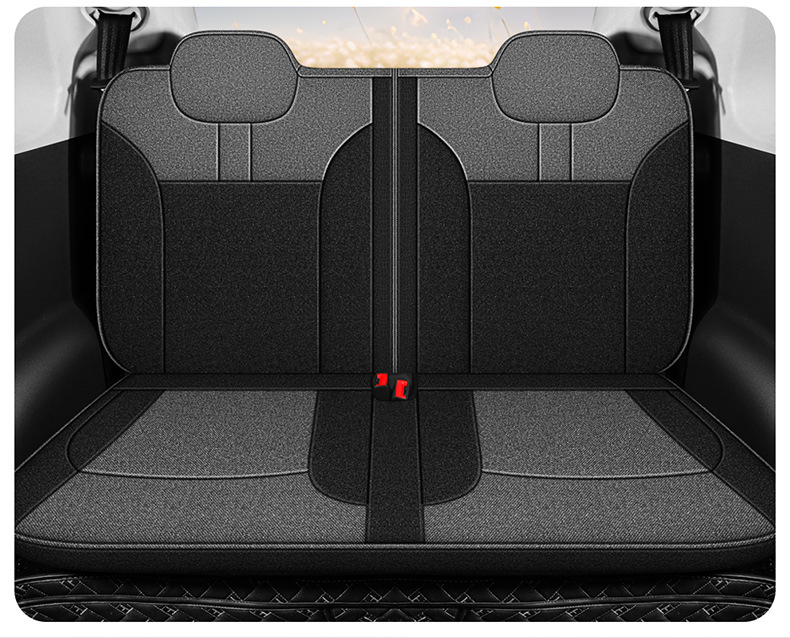 Changan Waxy Corn Lumin Special Full Surrounding Seat Cover Four Seasons Breathable Cotton and Linen Car Cushion Fabric Seat Cover