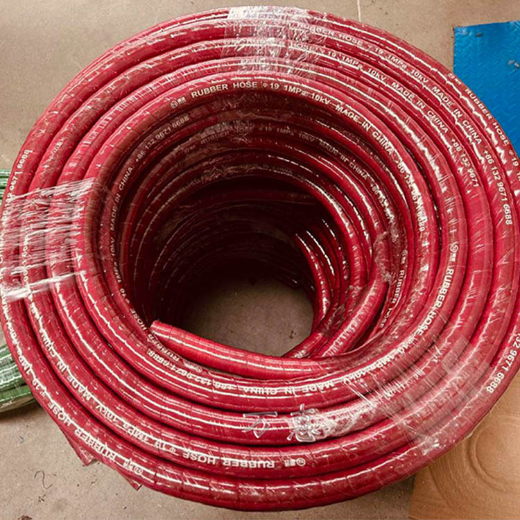 中频电炉过循环水用无碳绝缘胶管DN38*18m水冷电缆夹布胶管规格全