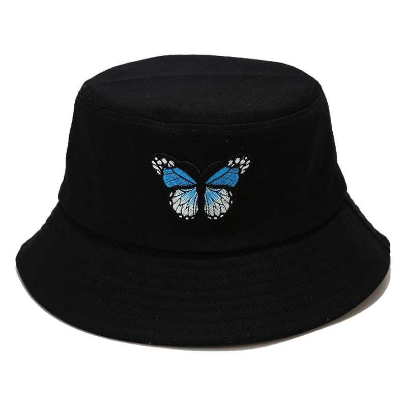 Sombrero para mujer primavera y verano nuevo todo-fósforo mariposa pescador sombrero coreano al aire libre pareja sol protección sol sombrero simple cuenca sombrero