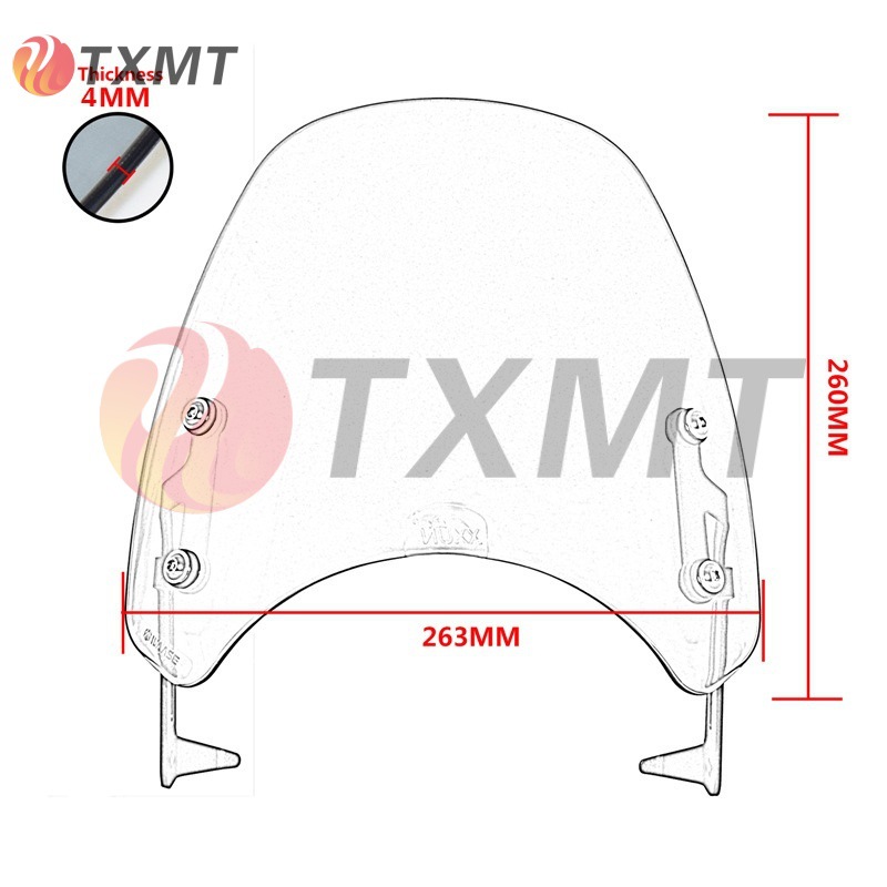 Suitable for Triumph Bonneville T100 T120 Thruxton 900 Front Windshield