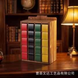 木制高尔夫用品收纳架高尔夫球套袖支架实木零售陈列架壁挂储物架