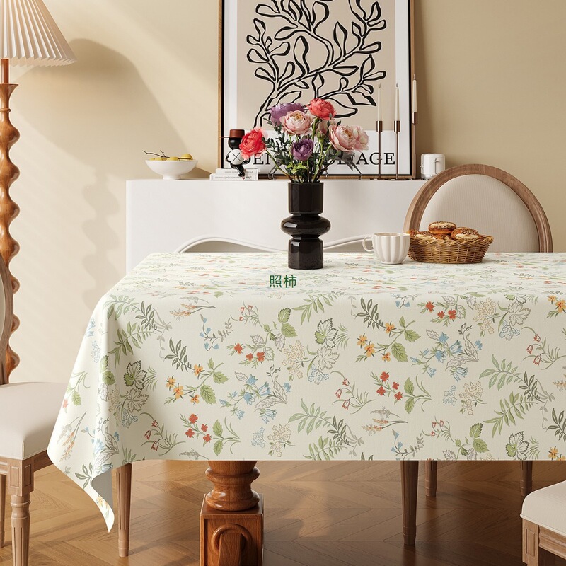 Minimalist Tablecloth, No-Wash, Waterproof, Oil-Proof, Heat-Resistant, Rectangular Pvc Dining Tablecloth, Light Luxury, High-End Feel, Coffee Table Cover