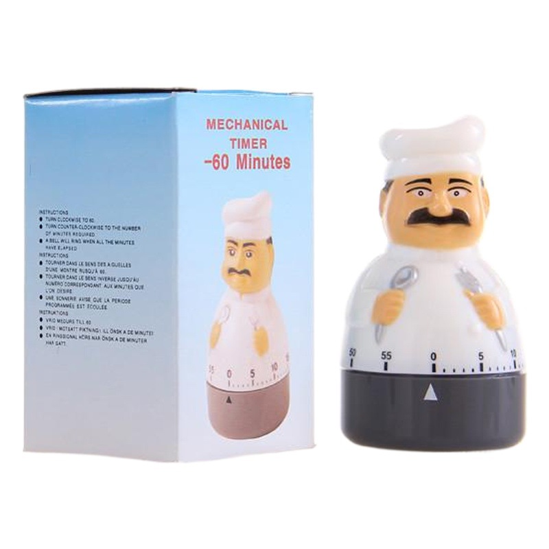Hogar masculino chef temporizador mecánico temporizador de Cuenta regresiva reloj de cocina sopa cocina tiempo de cocina gerente T501
