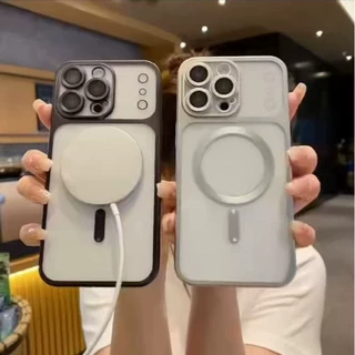 适用iPhone16哑光电镀磁吸手机壳防摔苹果17promax新品秒变保护套