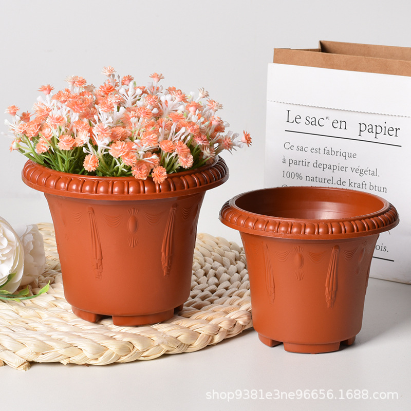 Maceta de Plástico para Plantas Resistente Engrosada para Balcón e Interior