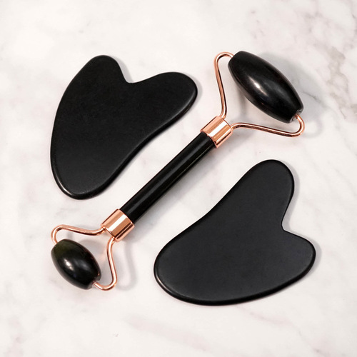 Beauty facial care massage jade beauty device, Xiuyan jade massage roller equipment, Tourmaline roller massage stick