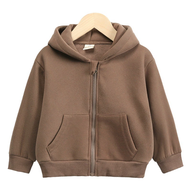 Детская одежда KidsTales: новая зимняя утепленная куртка-свитшот в корейском стиле для мальчиков и девочек, коллекция 2026 года