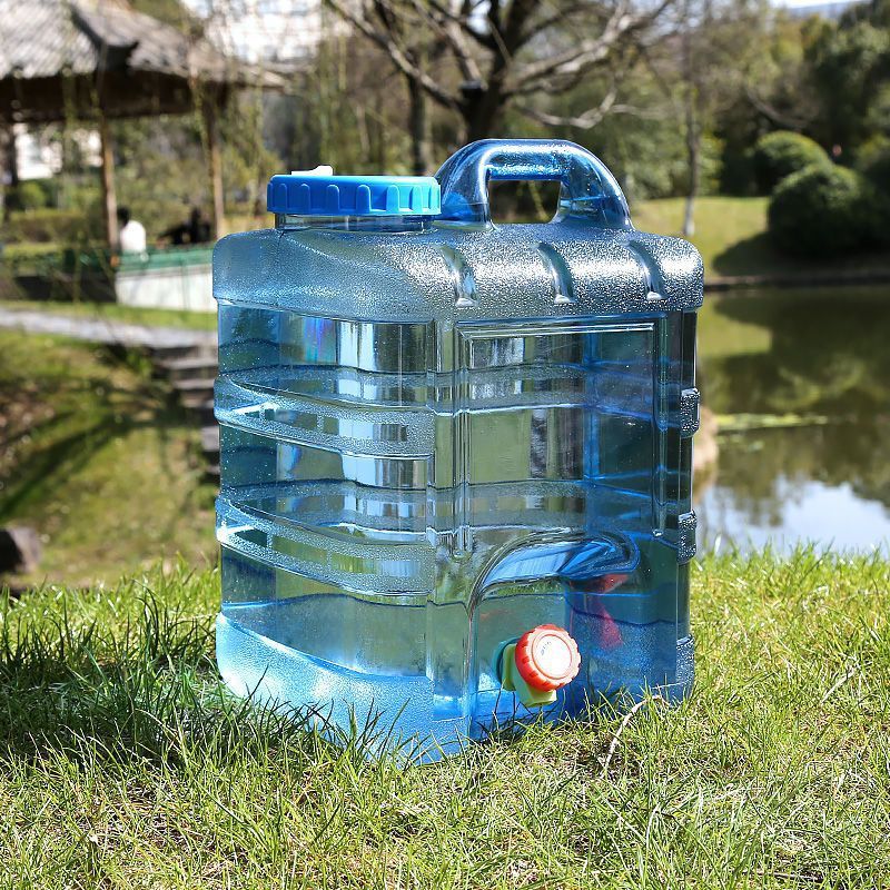 屋外バケツ車載自走式貯水タンク純ミネラルウォーター家庭用貯水プラスチックバケツ蓋付き蛇口付き|undefined