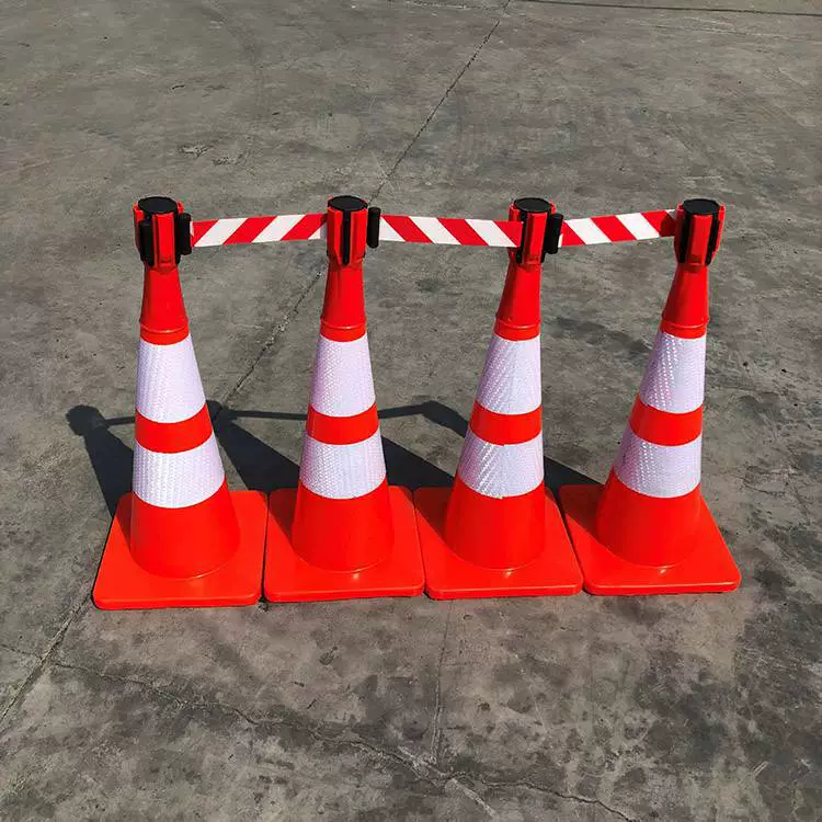 Светодиодный предупреждающий телескопический дорожный конус, складная дорожная колонна, аварийный дорожный конус, охранная конструкция, дорожный блокиратор