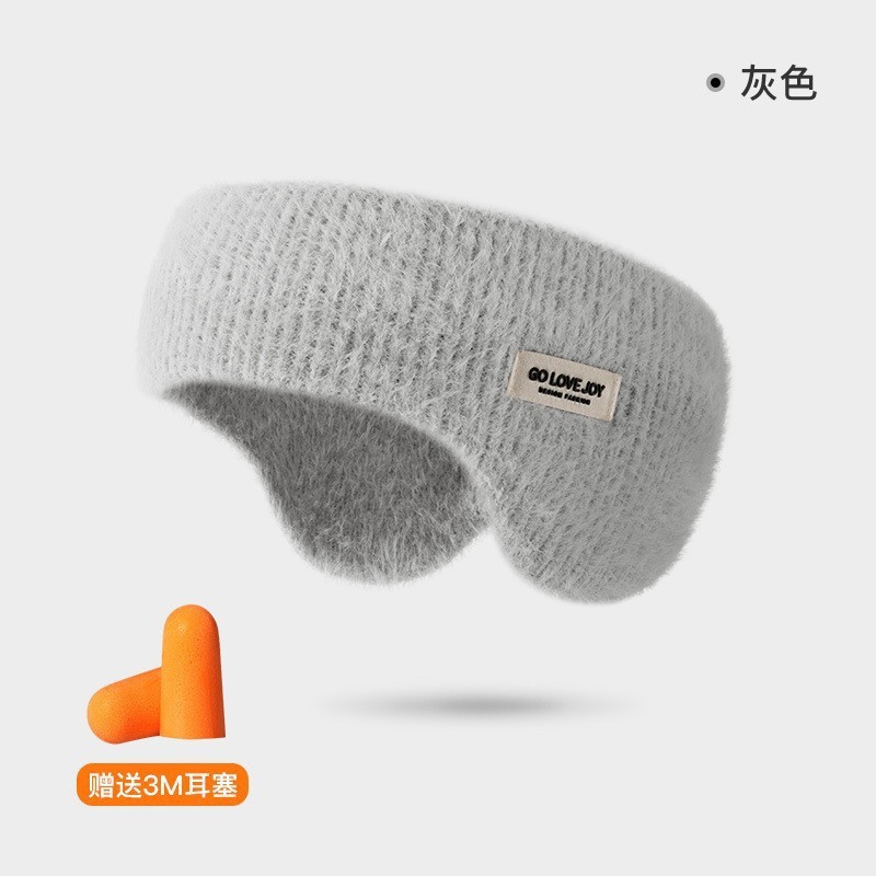 Invierno nuevas orejeras cálidas orejeras de punto de lana a prueba de viento a prueba de frío anticongelante orejeras forradas de lana DEZ43