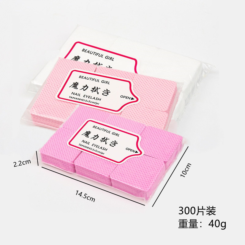 Limpiador mágico de uñas, algodón, pestañas, pegamento para pestañas