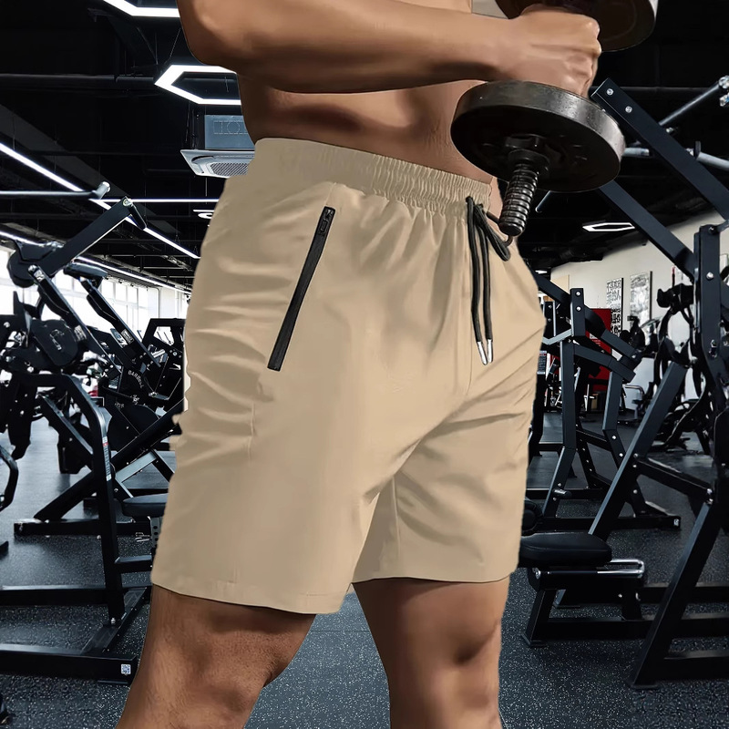 Cross-Border Men's Fitness Sports Shorts Lightweight Bodybuilding Training Pants Plus Size Men's Shorts Quick-Drying Boxer Briefs Trendy