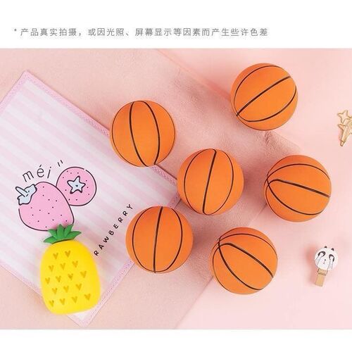 6cm high elastic hollow elastic mini basketball rubber jumping ball decompression football children's toy ball grip ball