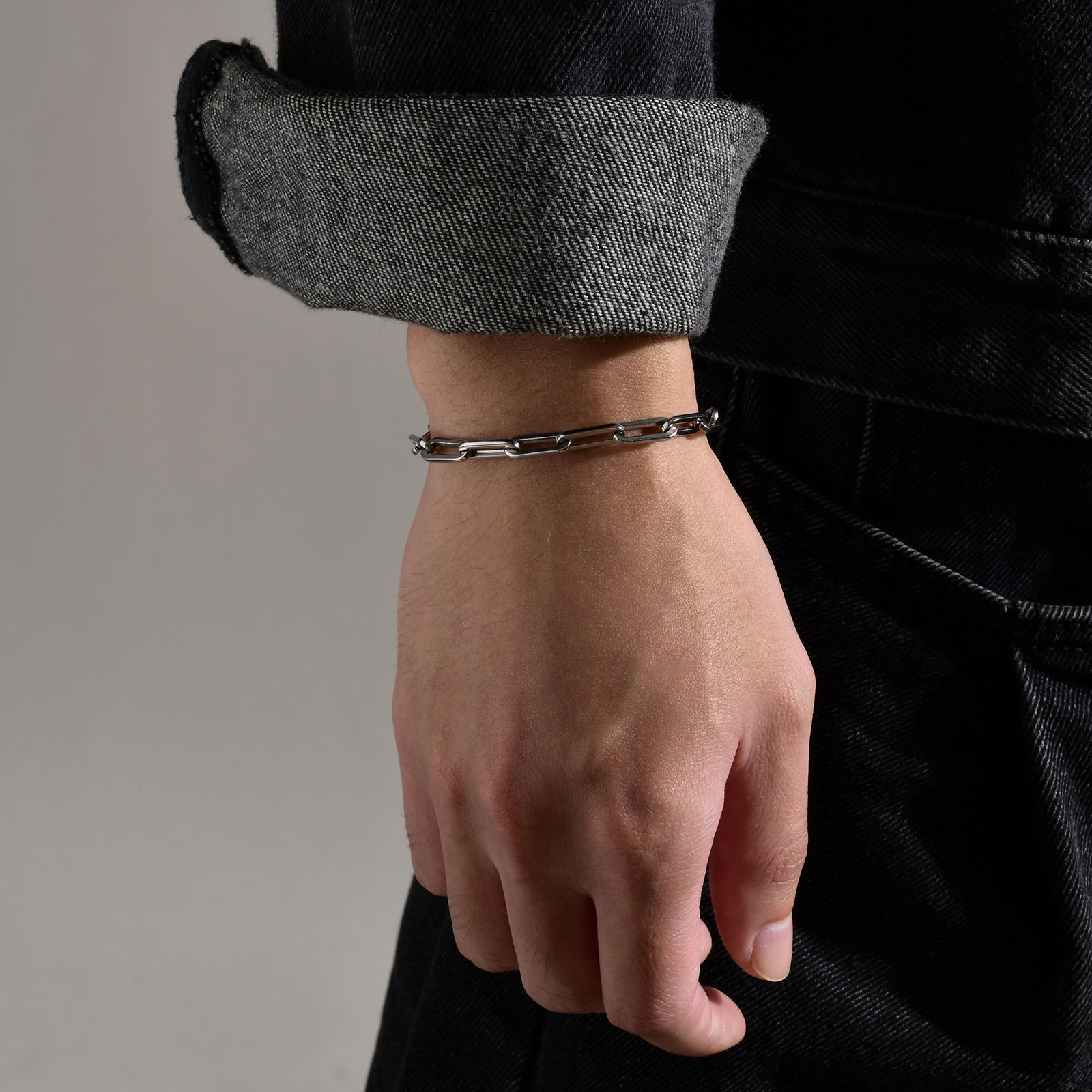Men'S Gender Polishing Design Simple Style Solid Color 201 Stainless Steel Stainless Steel Bracelets In Bulk