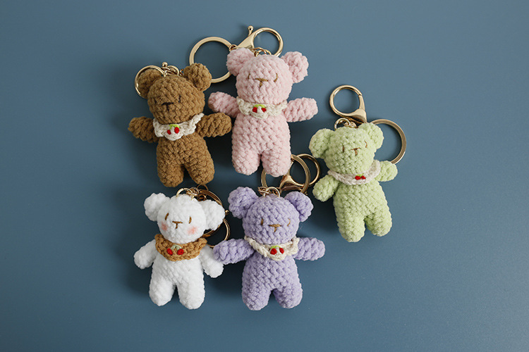 25g Weight Bag Pendant, Keychain Classification 1 Piece Quantity Holiday, Daily Occasion Hand knitting yarn Material Animal Pattern All Seasons Season Cute Style 1 Piece Cute Animal Hand Knitting Yarn Bag Pendant Keychain 无
