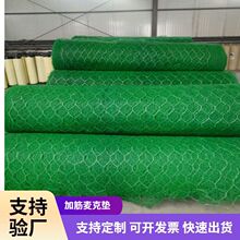 热镀锌双绞合六角网加筋麦克垫河道护坡固土生态网三维植被网垫