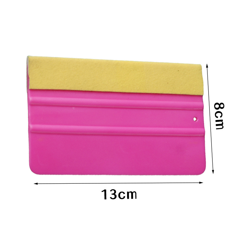 Material suave del automóvil, herramienta de película de cambio de color, raspador, ropa de automóvil, tablero suave, foto cuadrada, raspador de franela gruesa, anti-rayado image 13