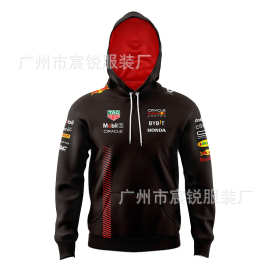 跨境爆款车队f1赛车儿童运动外套欧美儿童连帽上衣一件代发