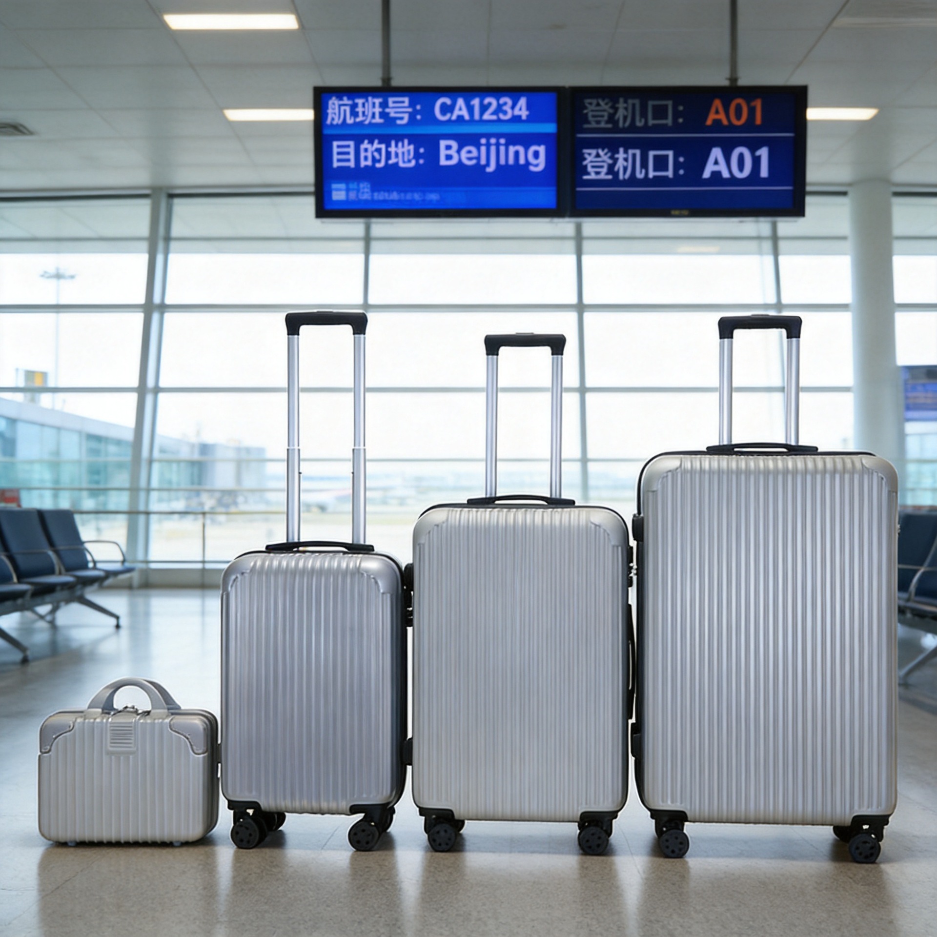 Luggage Trolley Suitcase 20-Inch 24-Inch Three-Piece Set Suitcase 28inch Password Lock Luggage Durable Carry-On Suitcase