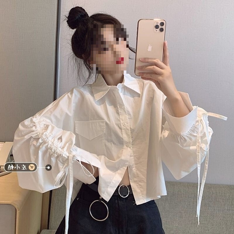 2025 Autumn New Fashion French Doll Collar Sweet Loose Versatile Long Sleeve Shirt Women's Trendy Top