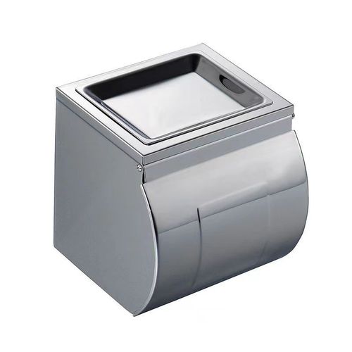 Stainless steel paper towel holder factory direct sales colorful steel bathroom toilet paper roll holder wall-mounted toilet paper holder waterproof tissue box