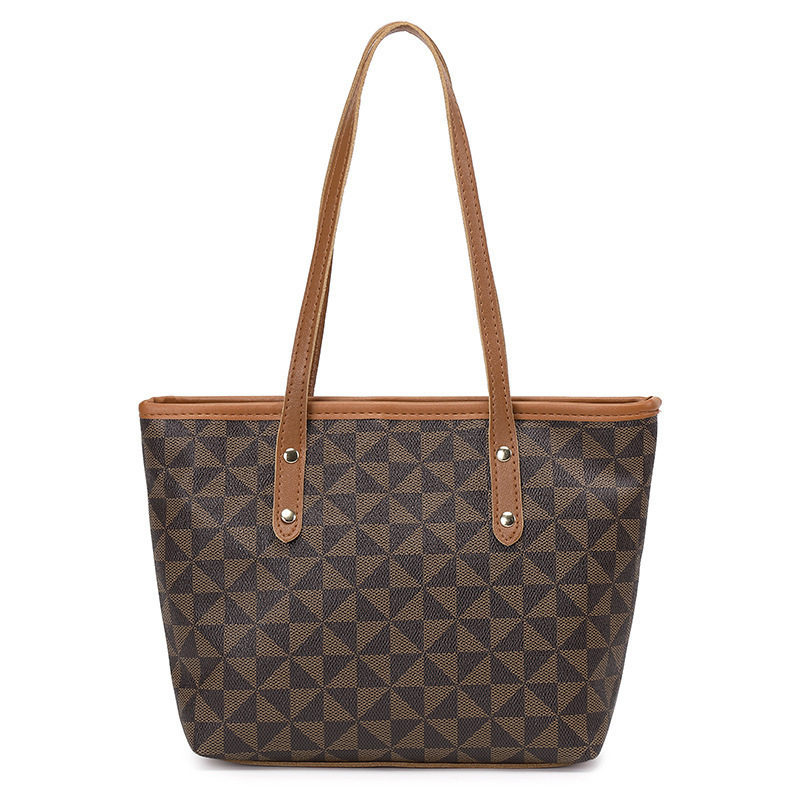 Mayorista trenzado impresión cremallera relieve de moda generosa 2023 bolsos de mano bolsos especiales de gran capacidad de moda triángulo image 5