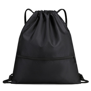 Drawstring Pocket Backpack Sports Training Fitness Bag Travel Basketball Bag Football Backpack Printed LOGO
