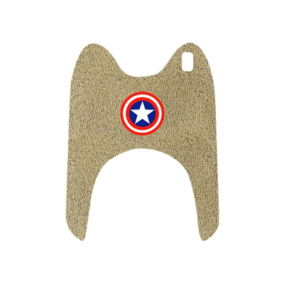 Electric vehicle foot mat | Electric Vehicle Waterproof Anti-skid - yadi-k8e-three-wheel-beige-foot-pad-shield-model-comes-with-velcro