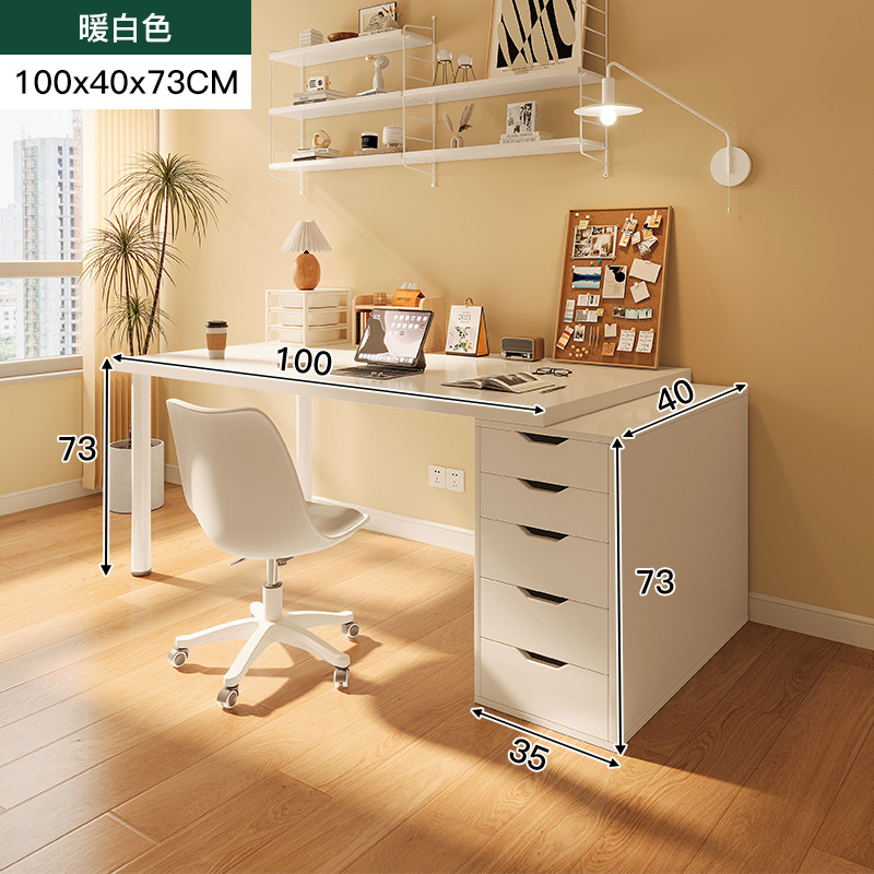 Escritorio doble, hogar, lujo ligero, escritorio de computadora moderno, escritorio, dormitorio, escritorio de aprendizaje simple, escritorio de escritura, banco de trabajo