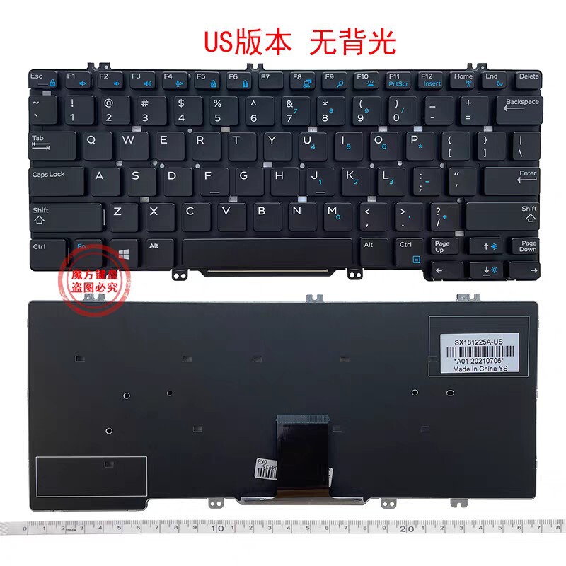 E5290 Is Suitable for Dell Dell Latitude 5290 7380 7389 7390 E7390 Keyboard E7290