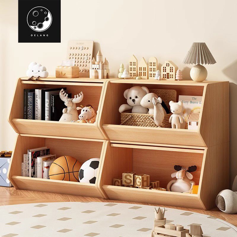 Solid Wood Bookcase with Cabinet Door Integrated Wall Storage Cabinet Bedroom Furniture Storage Low Cabinet Living Room Combination Cabinet Storage Cabinet