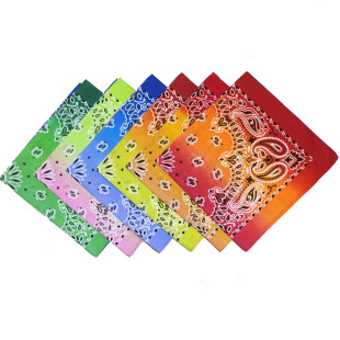 Spot cotton scarf hip hop hip hop hip hop dance sunflower bandana gradient square towel factory wholesale