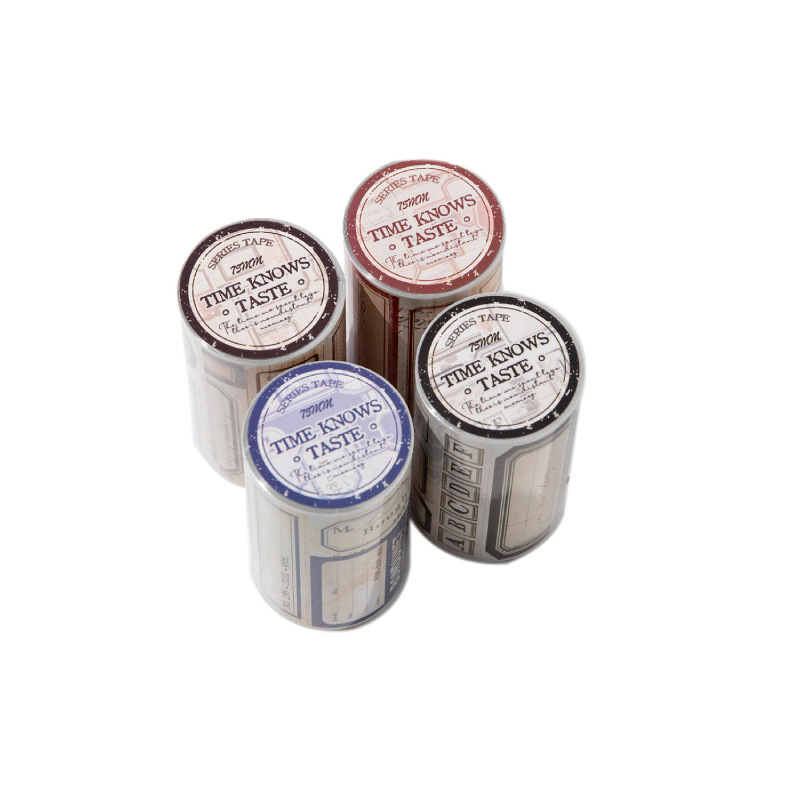 Serie de Amigos del tiempo cinta retro etiqueta retro decoración de la carcasa del teléfono móvil DIY collage de material