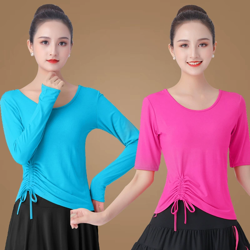 Summer T-shirt, dancing autumn suit, drawstring, slim fit