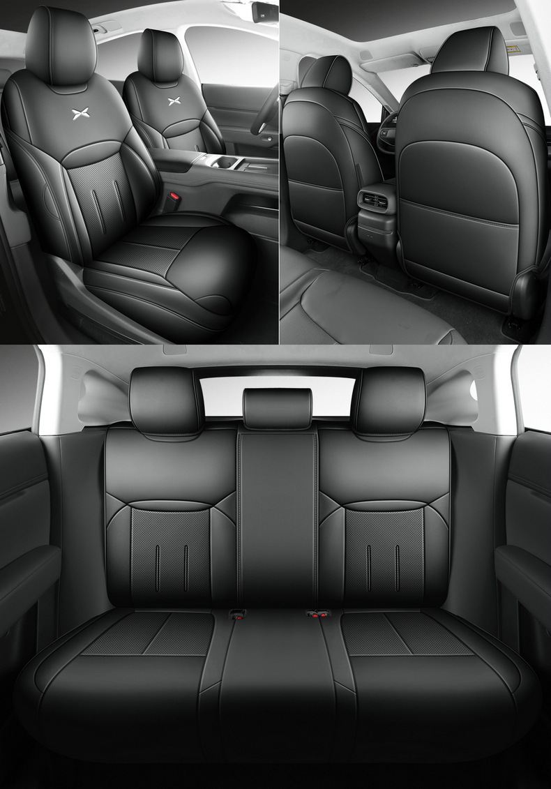 Xpeng G6 Special Car Seat Cover, Universal for All Seasons, Full Surround Seat Cushion, Perforated Leather, Breathable Interior Modification Seat Cover