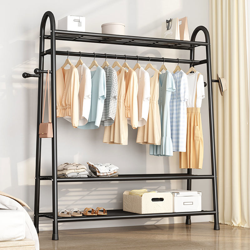 Tendedero, piso, piso, dormitorio, perchero, balcón, perchero, poste de ropa simple para el hogar, estante de ropa para el dormitorio