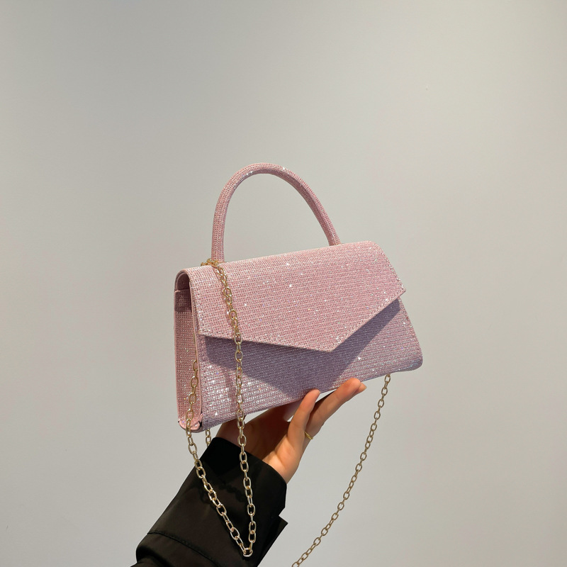 Cadena de moda bolso cuadrado pequeño femenino 2024 otoño nuevo estilo ins cena de moda bandolera bandolera casual de nicho