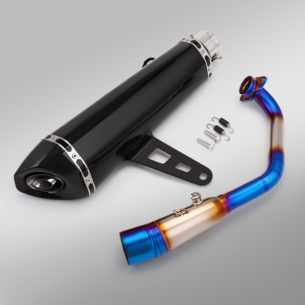 XMAX300 stainless steel front exhaust pipe and tail muffler set, motorcycle full exhaust pipe modification