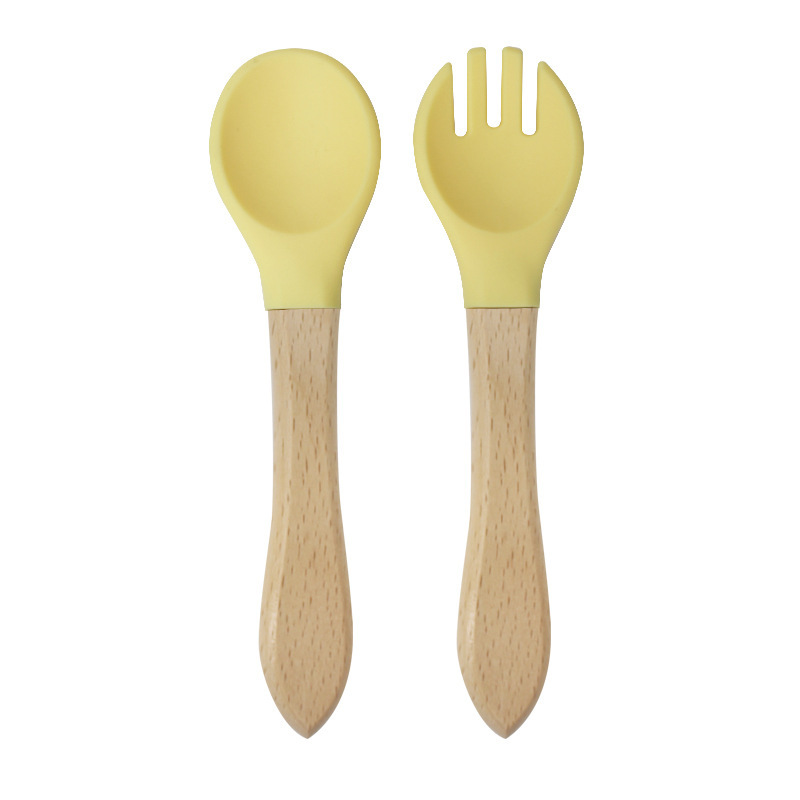 Yellow (wooden fork spoon)