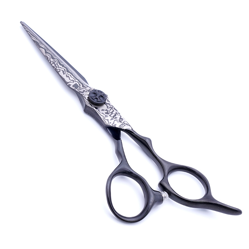 Tijeras de peluquería profesionales de acero inoxidable, tijeras de dientes para adelgazar y tijeras planas para flequillo, venta directa de fábrica al por mayor