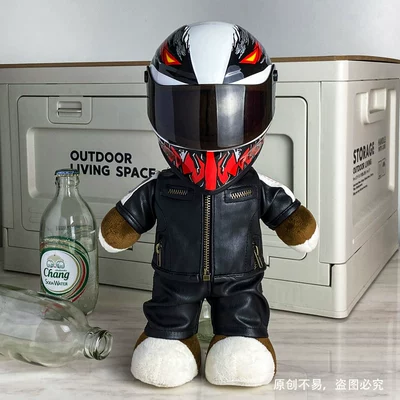 Motosiklet dəbilqələri: Helmet Battery Car Decoration Gift - 28cm-black-leather-fourth-generation-venom-s-size-includes-helmet-buckle